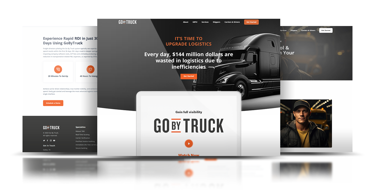 Go By Truck - Mockup - Packy Savvenas 3 Screen